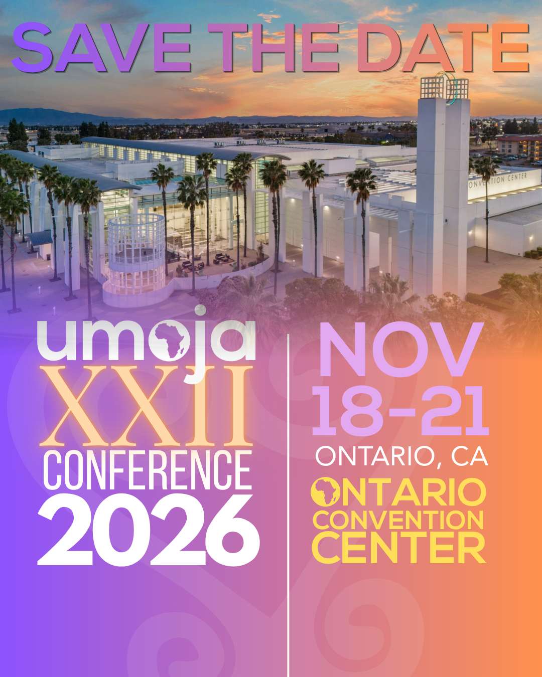 Umoja XXII Annual Conference Save the Date Flyer